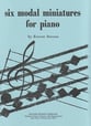 Six Modal Miniatures for Piano piano sheet music cover